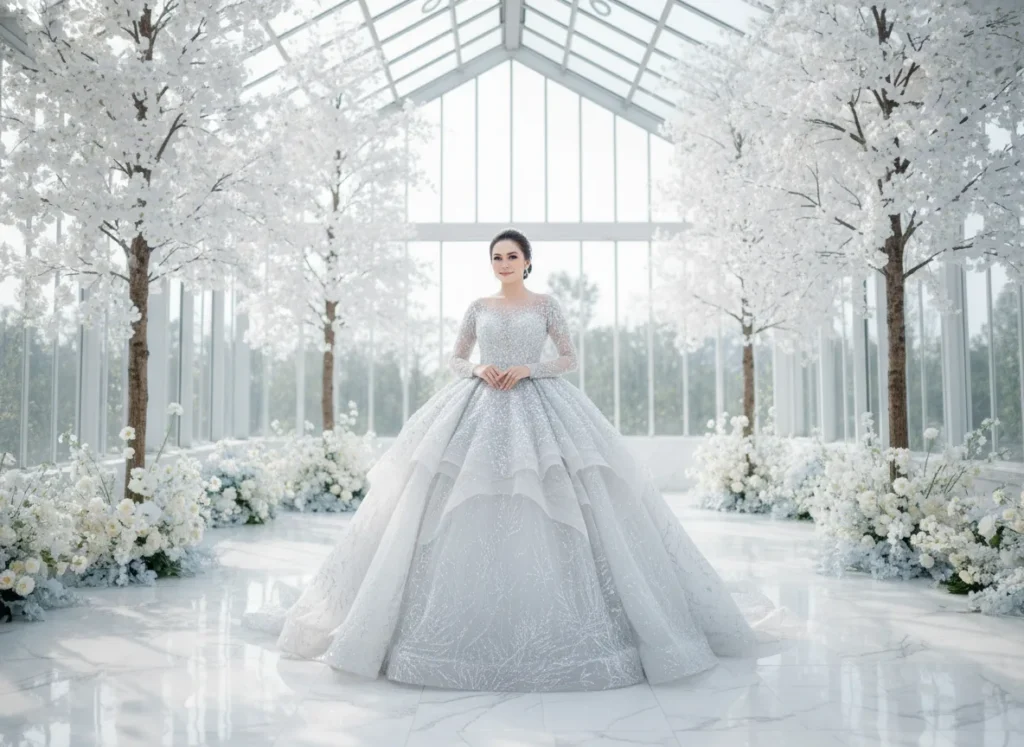 Wedding Gown Tema Winter