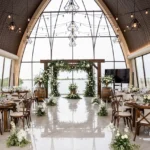 dekorasi rustic modern glass house
