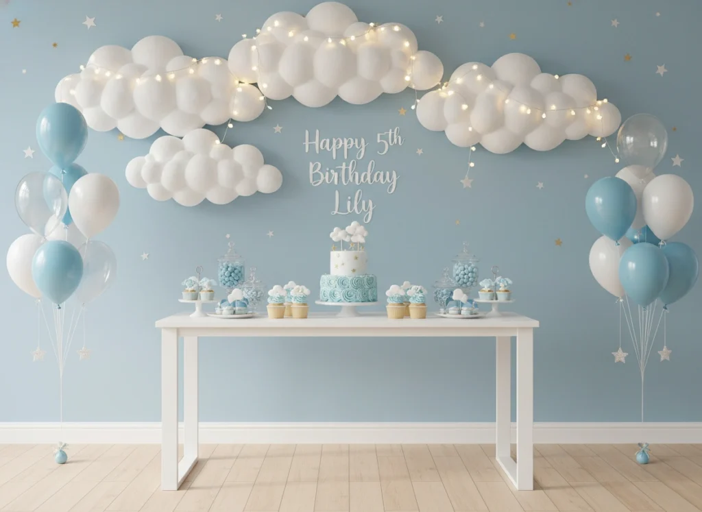 Sky Blue and Cloud Theme